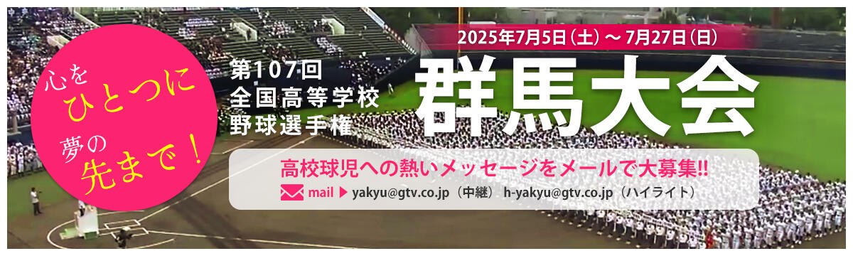 第107回 全国高等学校野球選手権群馬大会